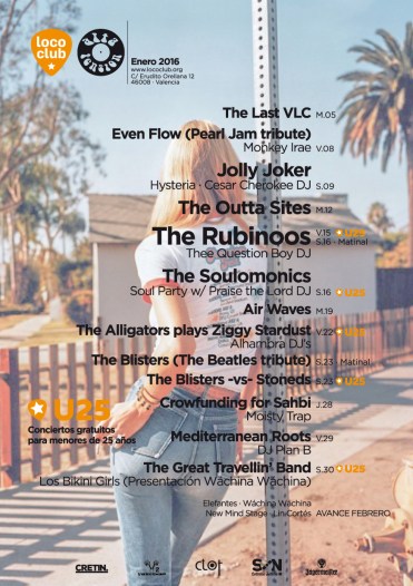 cartel enero LOCO CLUB