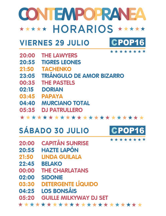 Horarios Contempopranea