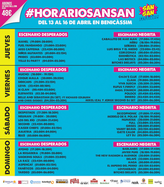 HorariosSanSan2017